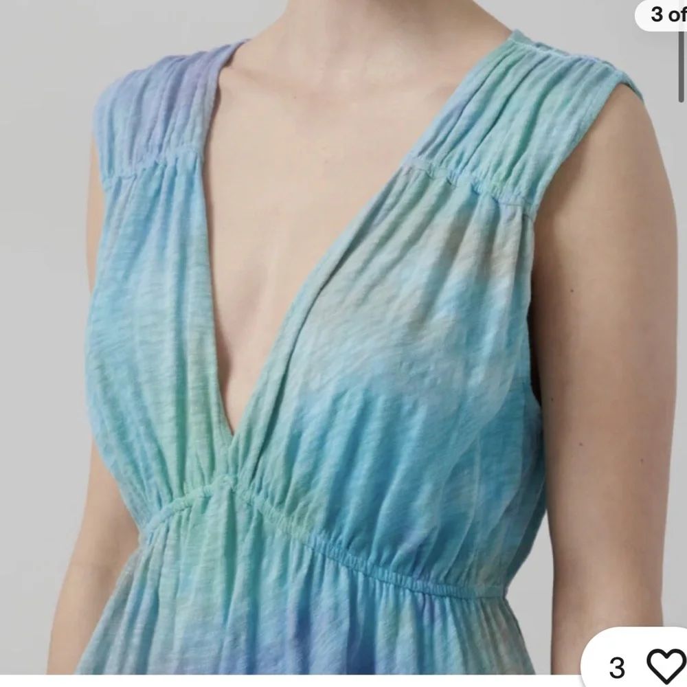ATM Anthony Thomas Melillo Blue and Green Gradient Dress - Picture 3 of 6